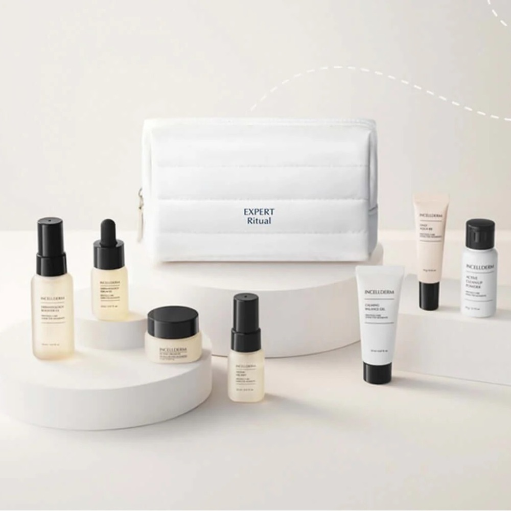 NEW Incellderm Riman Korean Skincare Expert Ritual Travel Kit 8pcs